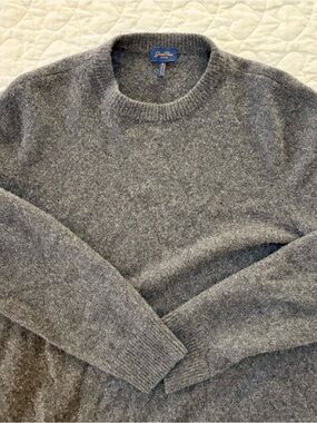 Good Man Beautiful 100% Recycled Cashmere XL Men’s Gray Sweater